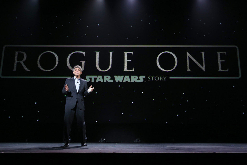 ANAHEIM, CA - AUGUST 15: Chairman of the Walt Disney Studios Alan Horn took part today in "Worlds, Galaxies, and Universes: Live Action at The Walt Disney Studios" presentation at Disney's D23 EXPO 2015 in Anaheim, Calif. (Photo by Jesse Grant/Getty Images for Disney) *** Local Caption *** Alan Horn