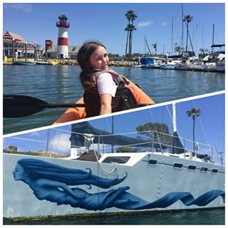 Great harbor views while kayaking with the family! #VisitOceanside #oceansidedreaming…