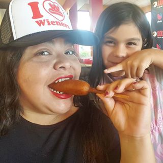 She says I stole her wienerschnitzel corn dogI say borrowedhellip