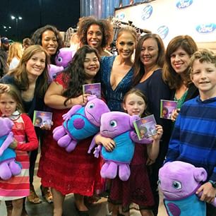 So @jlo had her hands in my hair, we're totally…