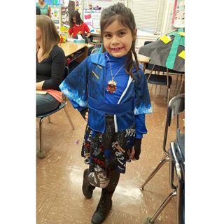My disneydescendants obsessed girl in the only costume she wantedhellip
