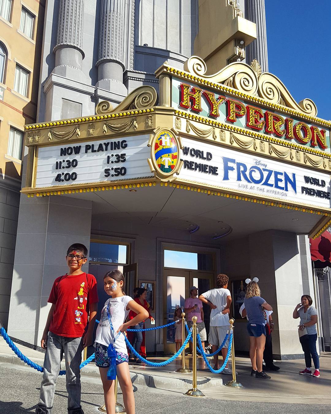 These kids are excited to check out the new frozenliveatthehyperionhellip