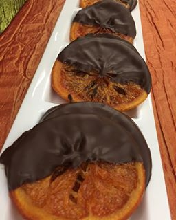 Beautiful desserts at greatwolflodge chocolate covered orange slices Yes please!hellip